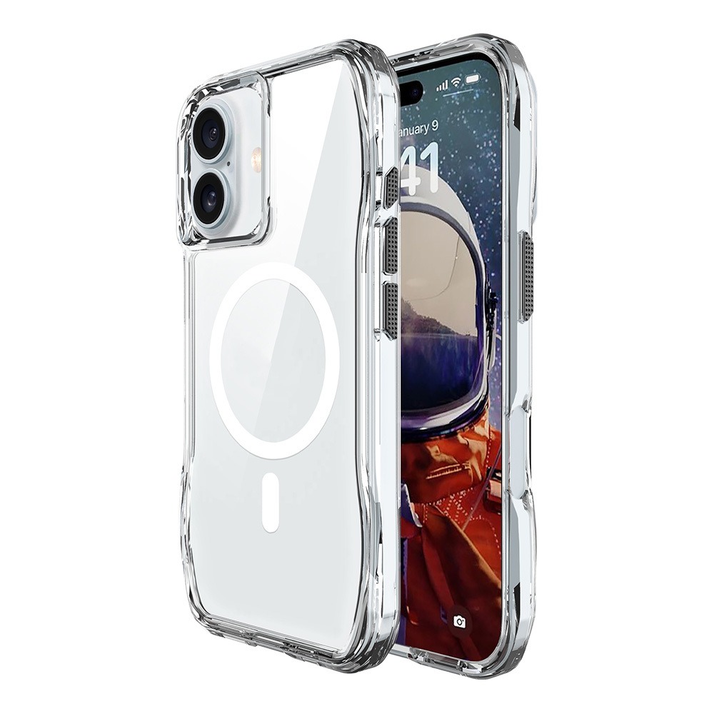 iPhone 16 Kılıf M-safe Şarj Özellikli Airbagli Şeffaf Zore İncek Kılıf iPhone 16 Kılıf M-safe Şarj Özellikli Airbagli Şeffaf Zore İncek Kılıf