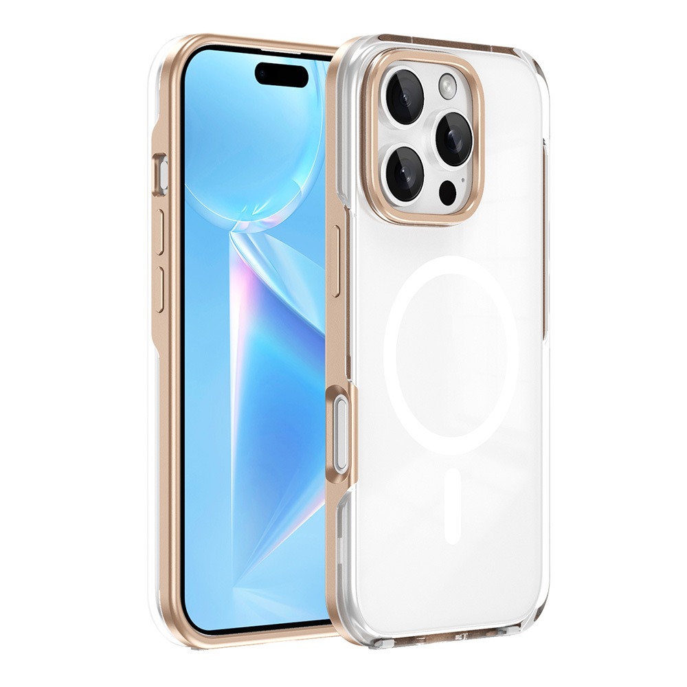 iPhone 16 Pro Max Kılıf M-safe Şarj Özellikli Airbagli Şeffaf Zore İncek Kılıf